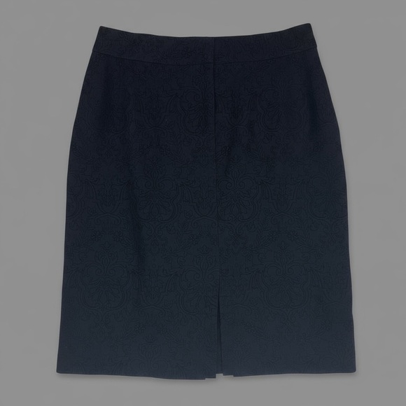 Vintage Central Falls Black Jacquard Pencil Skirt Women’s 6 USA 🇺🇸 - Picture 1 of 7